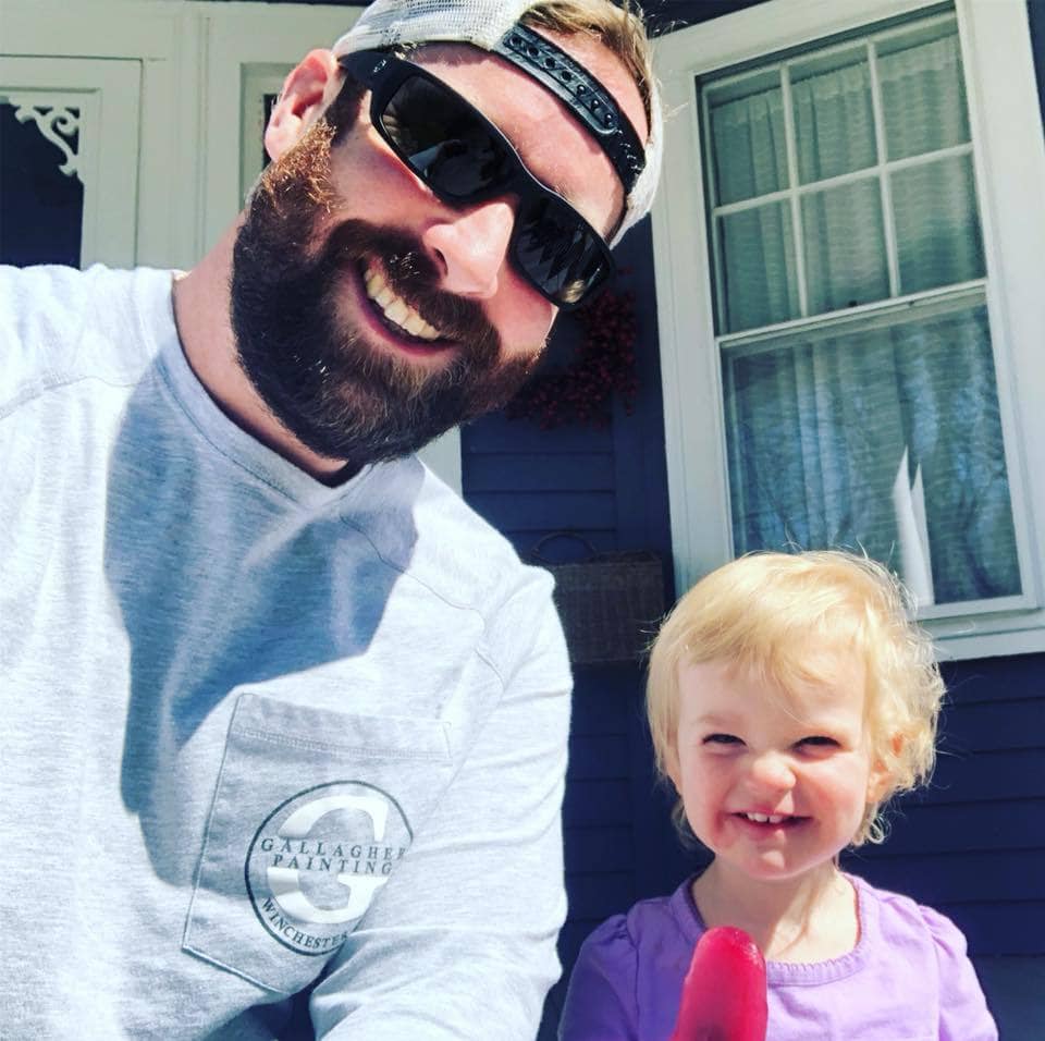 Gallagher Painting owner, Mike, alongside his daughter